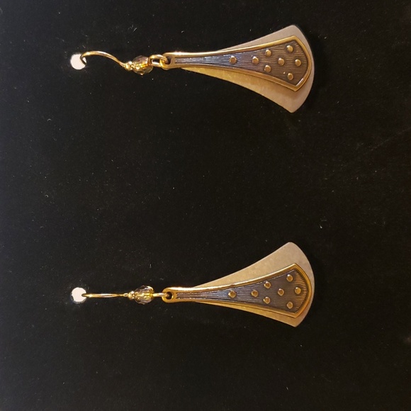 Brass and Silver-tone Drop Earrings - Three Sets NWT $5 Add-On - Picture 2 of 5